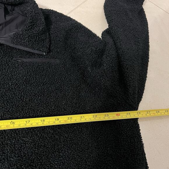 SET ACTIVE Fleece Boyfriend Jacket in Black Activewear Size Medium - Picture 6 of 9